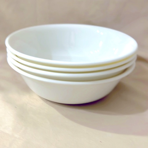 Brand New Corelle Set of Four White 6.25” Cereal Bowls. Made in USA. A1709. - Picture 1 of 4